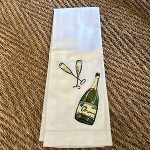 Pottery Barn “Bubbly” bar towel. new in box 100% cotton.